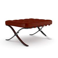 Leather Stool three colors 3D Model