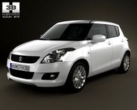 Suzuki Swift hatchback 5door 2012 3D Model