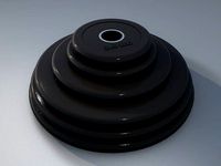 The weight plates for barbell