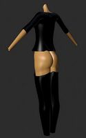 Extended female torso