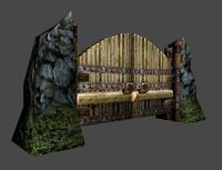 Wooden Gate 3D Model