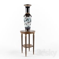 Table and vase