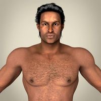 Realistic African Muscular Male 3D Model