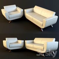 office sofa and armchair