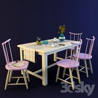 Table and chairs