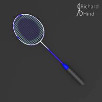 Blue Badminton Racket