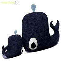 Whale cushion