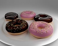 Donuts 3D Model