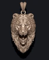 girl bear pendant | 3D