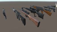 Ak47 Bat Glock Grenade Knife M4 Molotov Pumpshot Shotgun Uzi