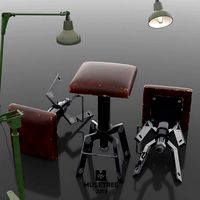 Industrial vintage bar sool