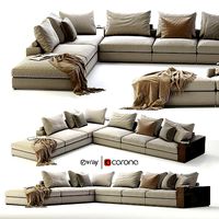 Flexform Groundpiece Sectional Sofa