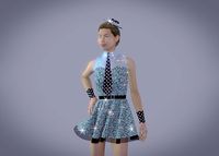 Dancing dress with sequins