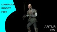 Warrior Artur Low-poly models