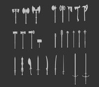 Melee weapons