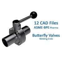 Manual Butterfly Valves - ASME-BPE Welding Ends -