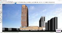 Sketchup Commercial and office complex E8