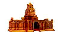 gold temple 3d model