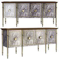 Hanover Sideboard cheast of drawer low poly 3d model