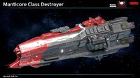 Spaceship Manticore Destroyer