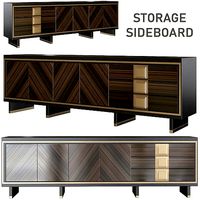 Storage Sideboard by Brendan Wong Design low poly 3d model