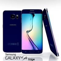 Samsung Galaxy S6 Edge Sapphire Black 3D Model