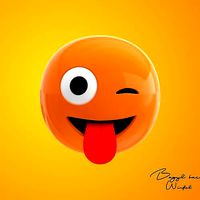 Emoji Winking face with a Tongue