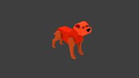 lowpoly of dog
