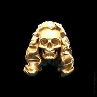 Hairy Skull sculpted model