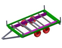 35 x 21 mt Trailer for car ready for production 3D Model