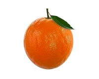 orange with leaf