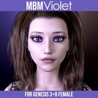 MbM Violet for Genesis 3 & 8 Female