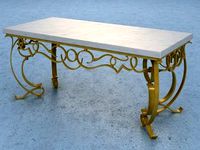 Gilt Iron Cocktail Table