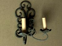 Painted Iron sconces