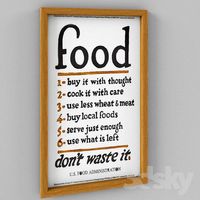 Holstee Poster - Food Rules