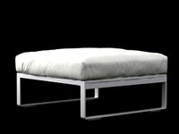 Flat pouf