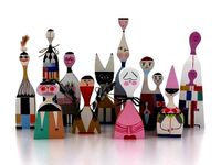 Vitra Wooden Dolls Full Set 3D model