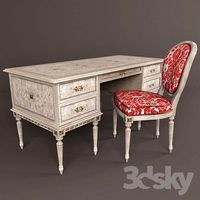 Grand, desk and chair, &amp;quot;Beatrice&amp;quot;
