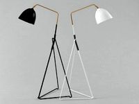 Lean floor lamp
