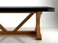 Salvaged Wood & Concrete X-Base