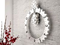 Big hour wheel clock