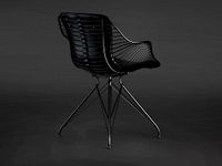 Wire dining chair