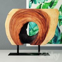 Wooden Decoration on Stand