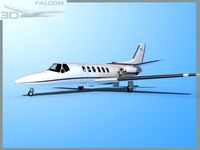 Falcon3D Citation V C560 FS08 3D Model