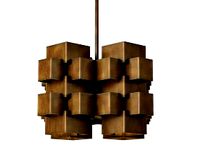 Cubist Geometric Chandelier