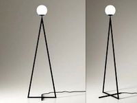 One Globe-One Cone Floor Lamp