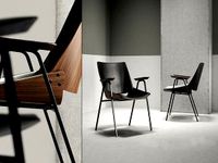 Shell Armchair with Seat & Back Cushions