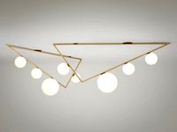 Triangle 3+1 Globes Ceiling Lamp