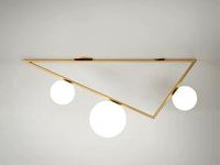 Triangle 2+1 Globe Ceiling Lamp