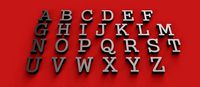 GUNGUSH Font uppercase and lowercase 3D Letters STL FILE | 3D